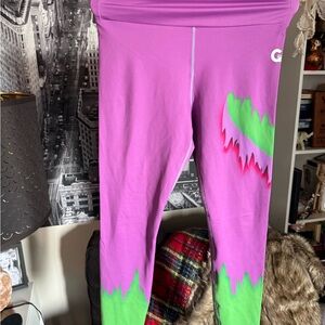 Grrrl Purple Zombie Leggings size XL